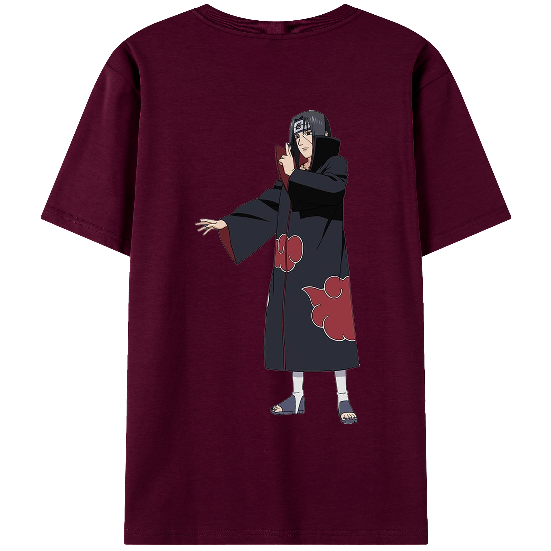 （画像用） NARUTO -ナルト- うちは イタチ Uchiha Itachi レディース半袖Tシャツ(バックプリント)